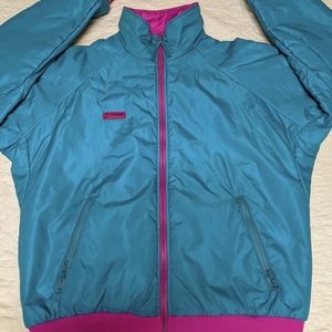 Men's lrg reversible Columbia jacket vintage 80s